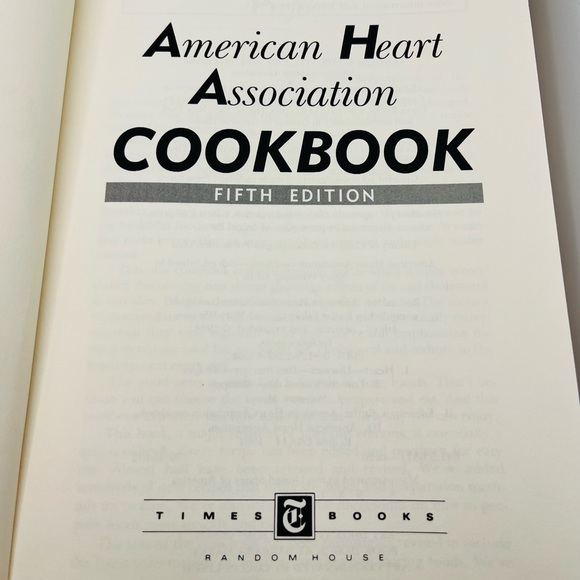 American Heart Association Cookbook 5th Edition 1991 Paperback Times Books!! - Picture 4 of 7